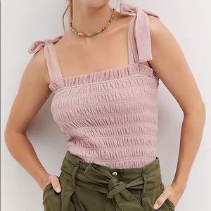 Anthropologie Smocked Cami